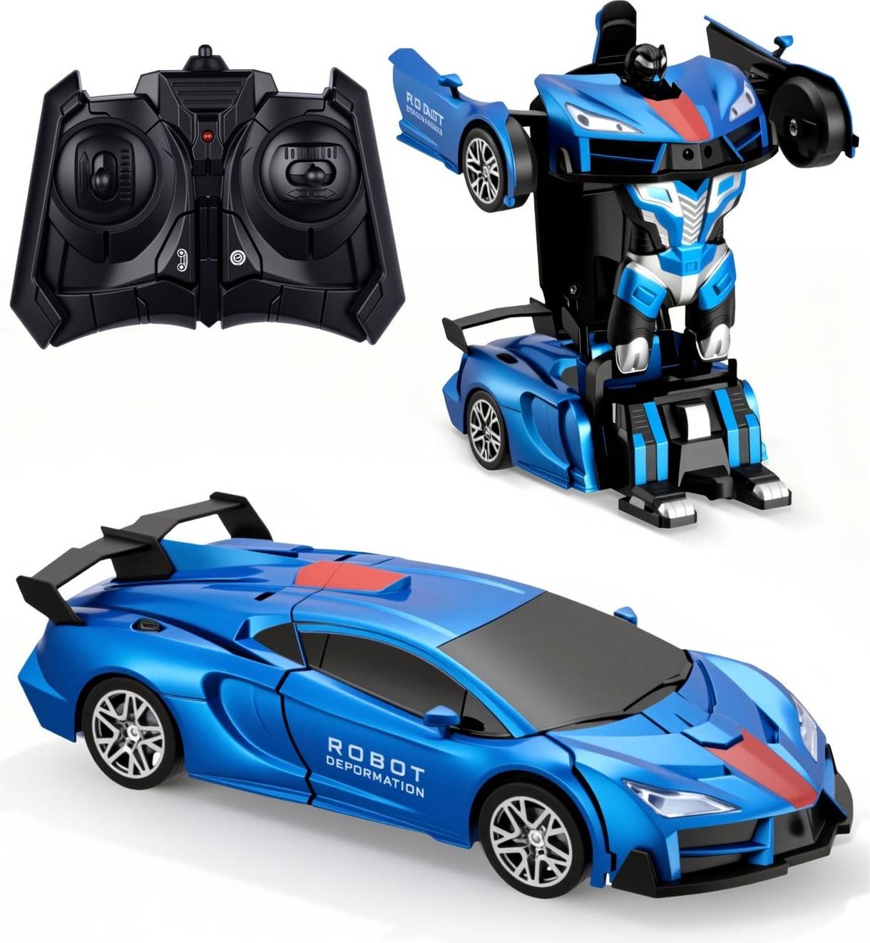 Remote control robot 1 18 Scale One-Click Transforming Robot Remote Control