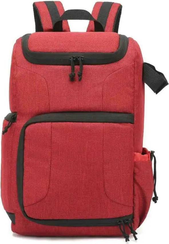 Waterproof Camera Bag Backpack Red
