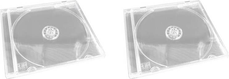 Transparent Plastic CD DVD Case