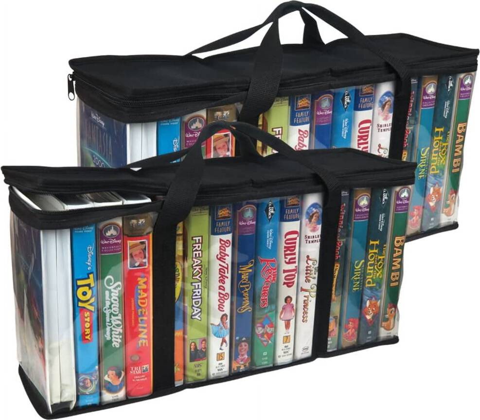 VHS Storage Bag With Handles 30 Tapes