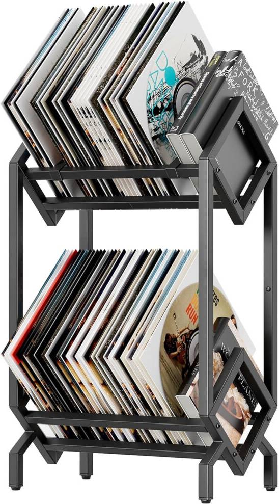 Vinyl Record Storage Holder CD Rack