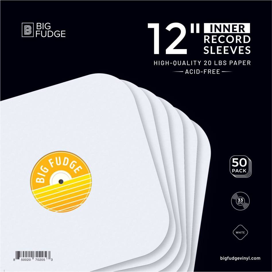 Big Fudge Vinyl Record Inner Sleeves 12 Inch