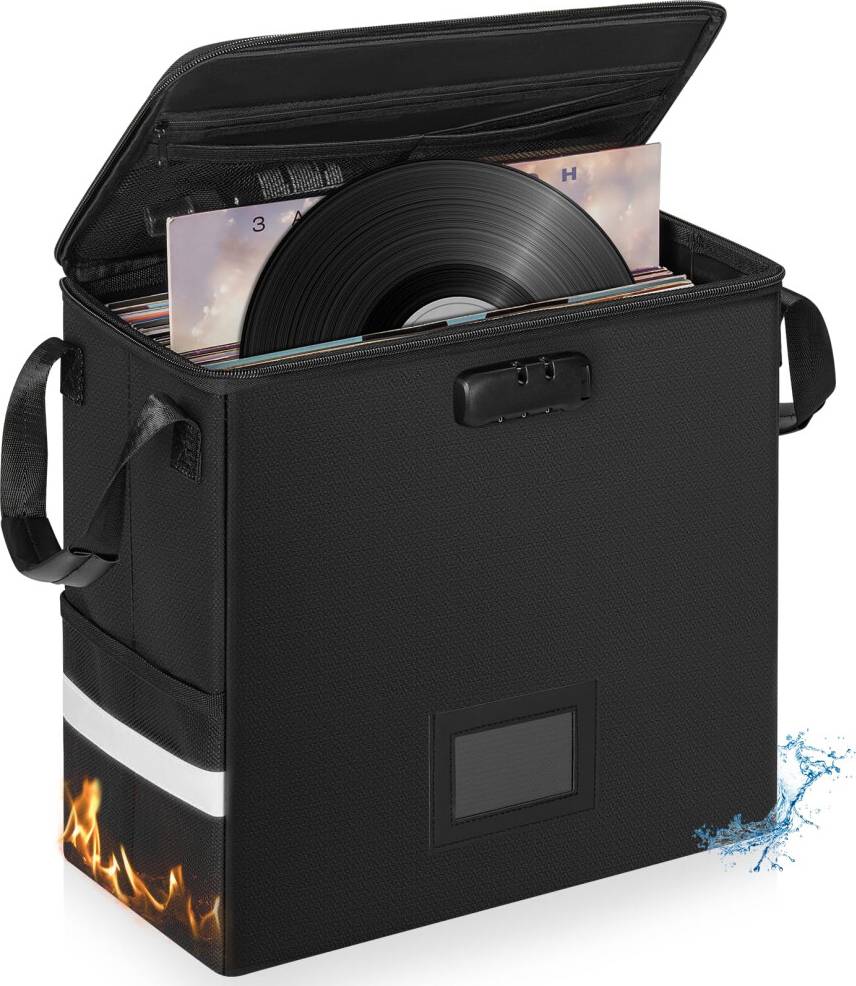 Fireproof Vinyl Record Storage Box 12 Inch