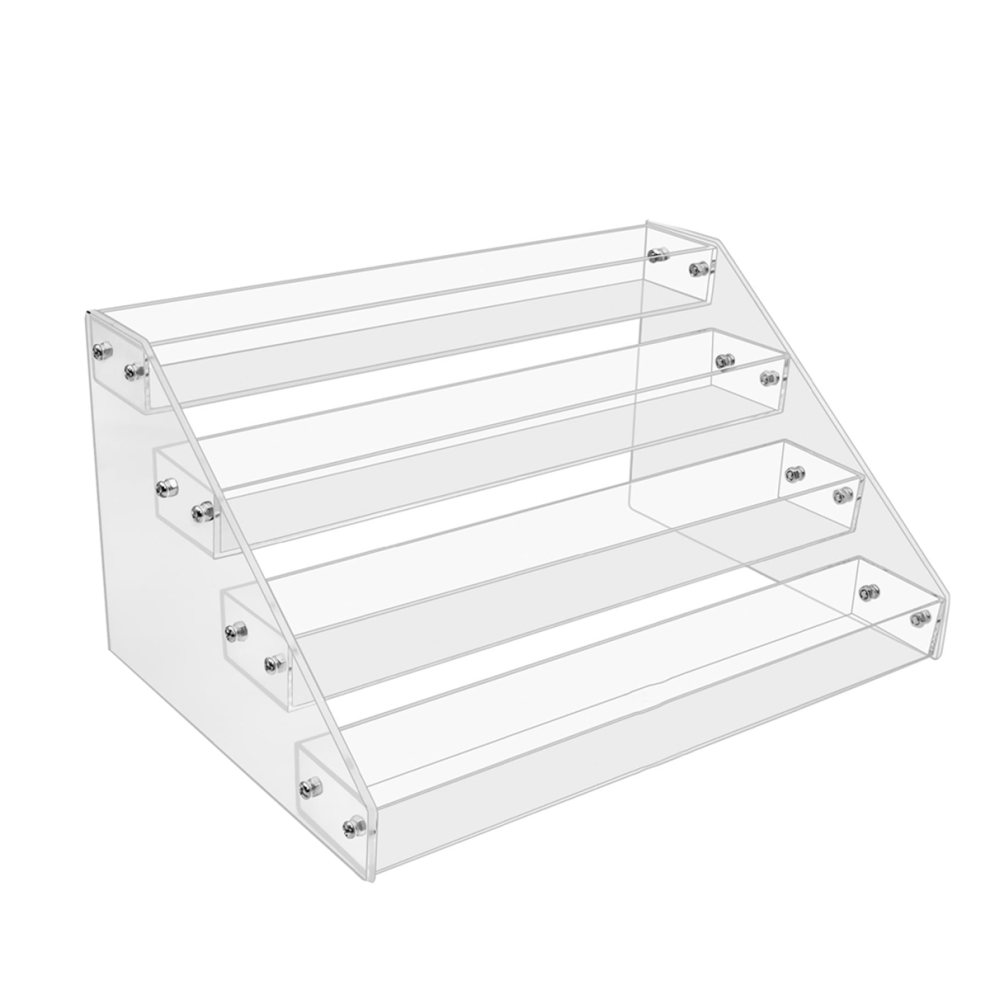 4Tier Clear Acrylic CD Storage Rack
