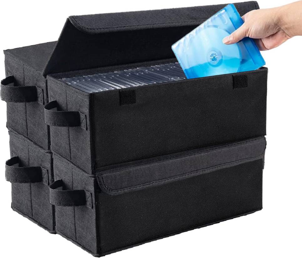 Cd storage 4 Pack CD Storage Boxes