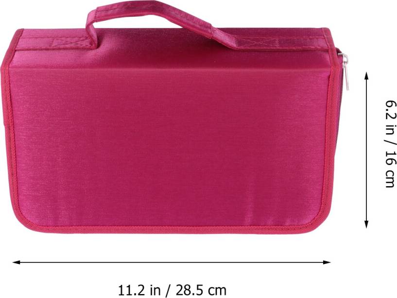 Inoomp 2Pcs Mercerized Cloth 128Pc Cd Storage Pouch