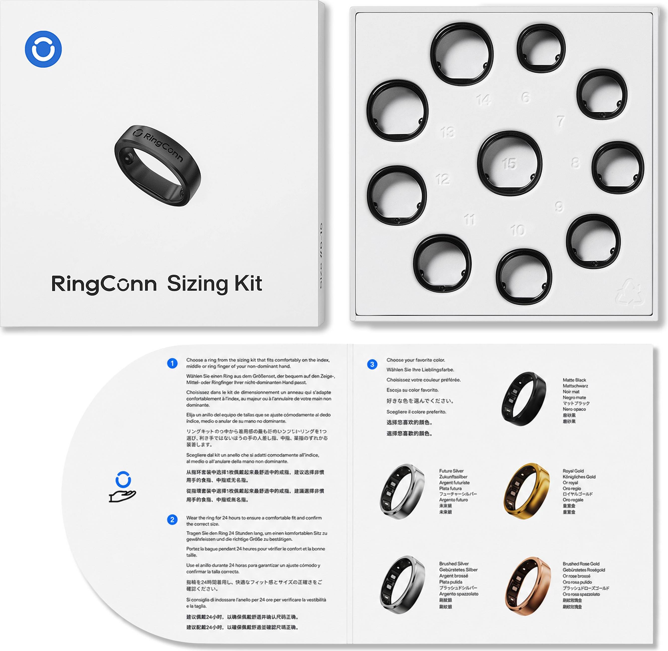 RingConn Sizing Kit 3 Gen Weiß