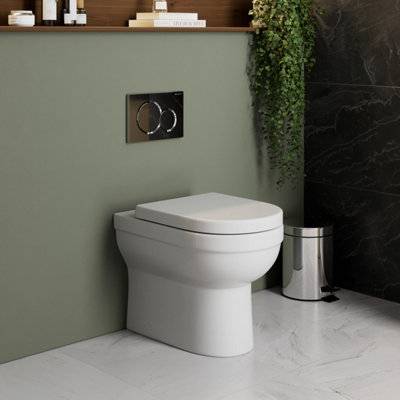 Back To Wall Btw Rimless Toilet