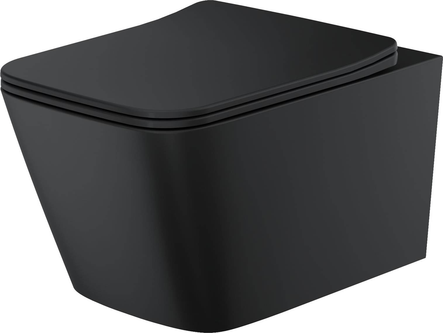 Orbit Riviera Square Rimless Wall Hung Toilet Pan