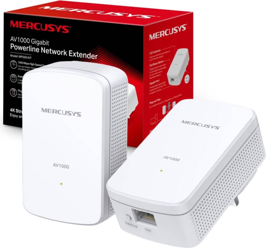Homeplug Mercusys MP500 Powerline Adapter Kit