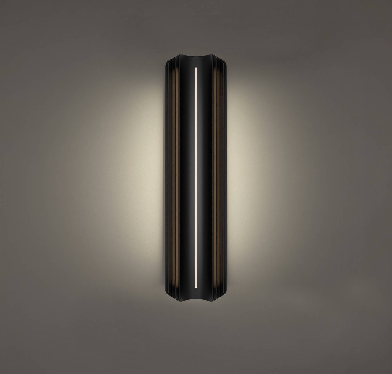 Modern Forms Kane 24 Inch Outdoor Black LED Wall Light