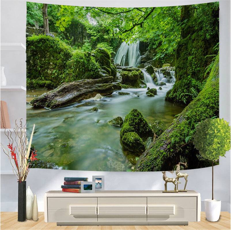 Landscape Scenery Window Background Cloth