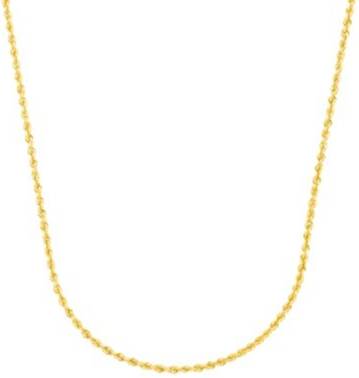 14k gold chain Belk 14K Yellow Gold Rope Chain