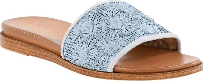 Seychelles Raffia Leather Slide