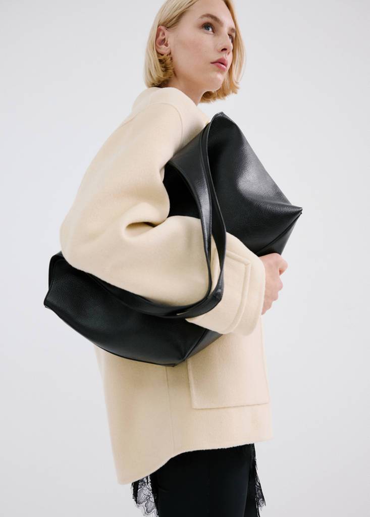 Mango Structured Tote Bag