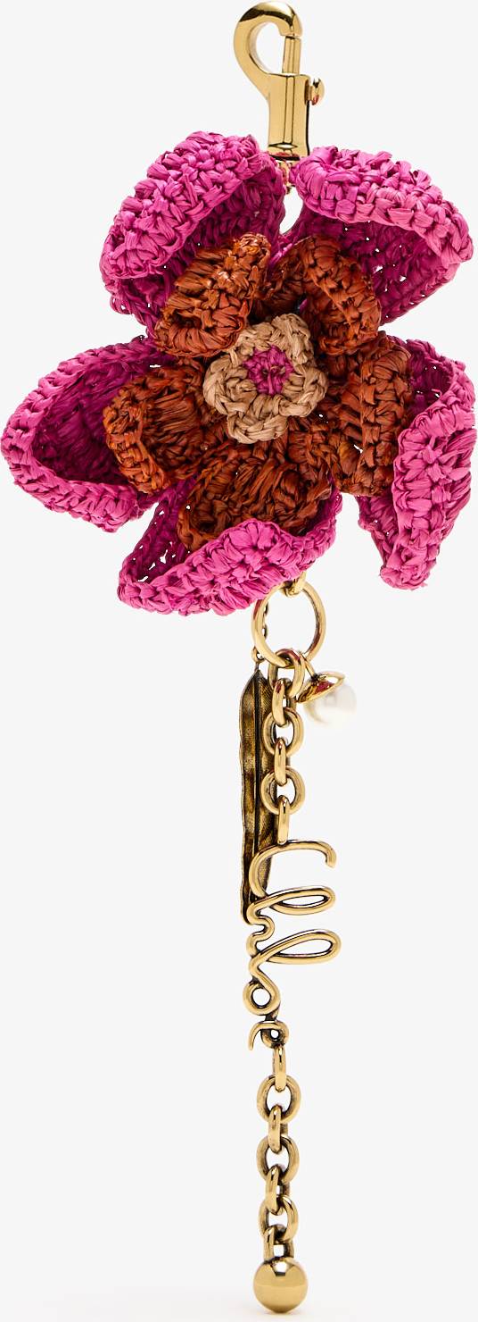 Chloé Flower Chain Keyring - Purple