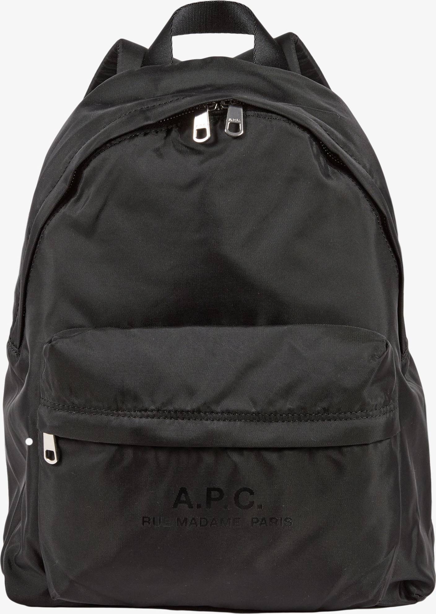 A.P.C. Logo-Print Rygsæk Uld - Sort