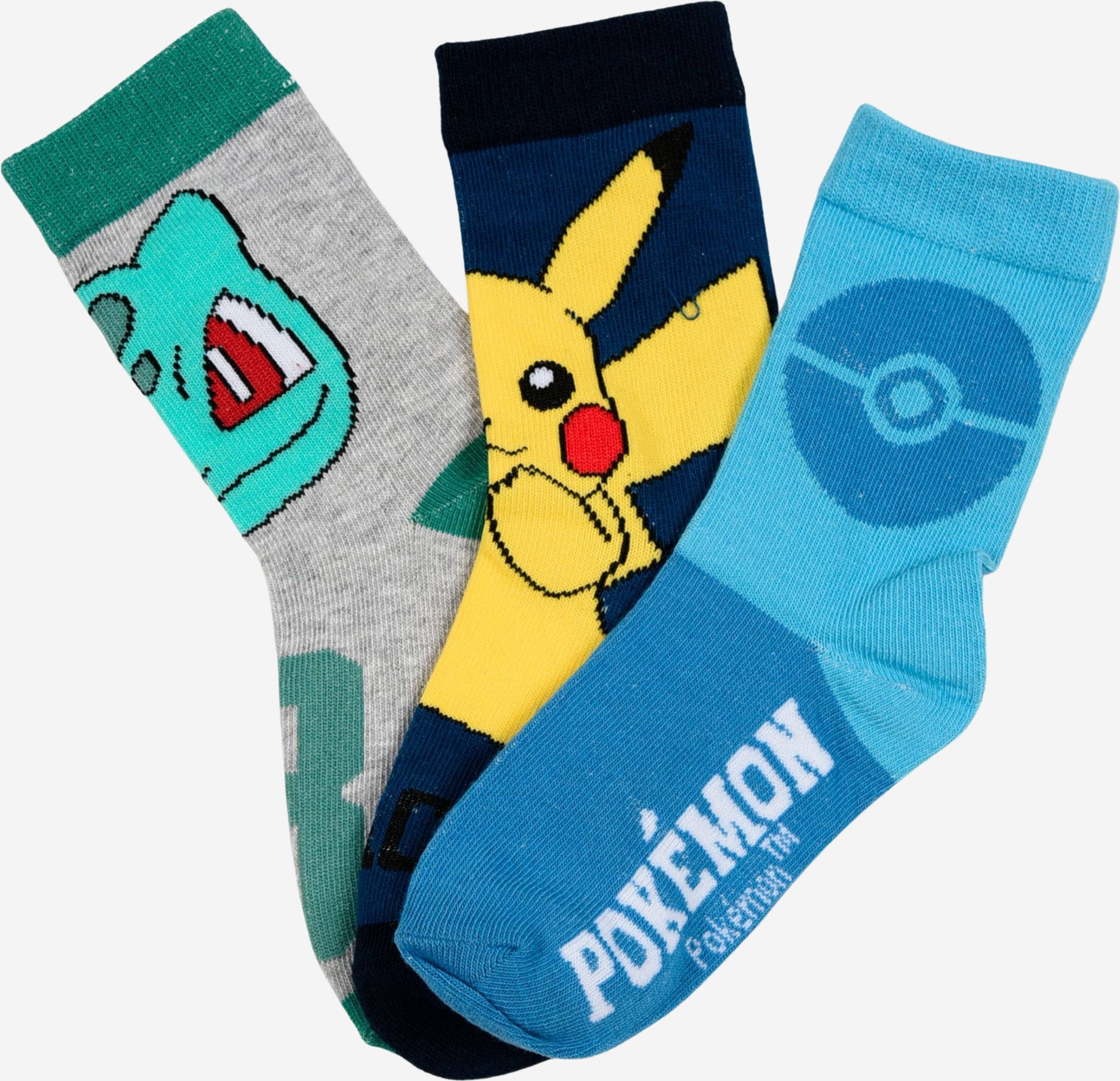 Pokémon Strumpor 3-Pack - Flerfärgad