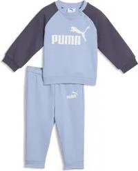 Puma Minicats Essentials Raglan Crew Set - Chambray Blue