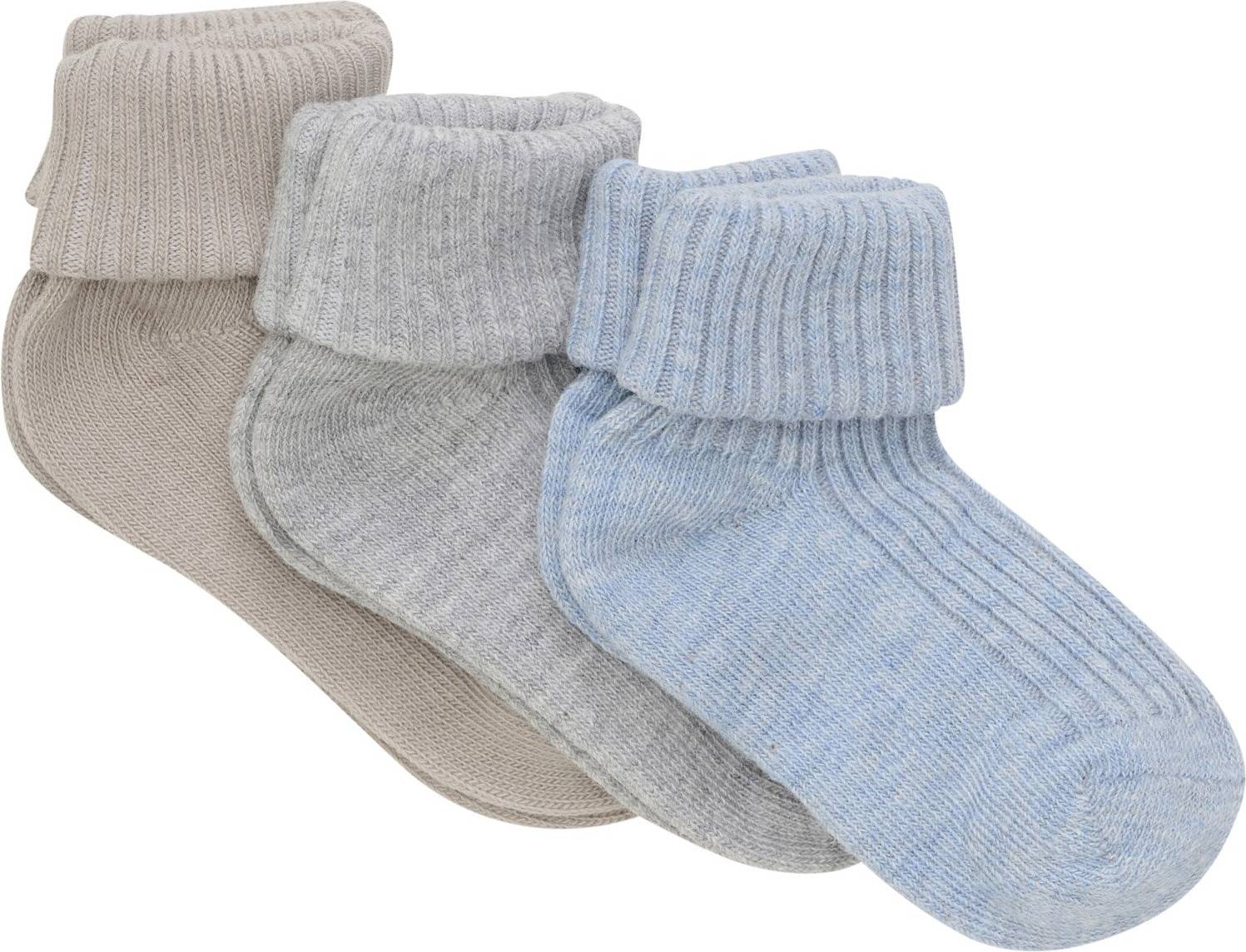 Minymo Strumpor Rib Vinter Sky 3-Pack