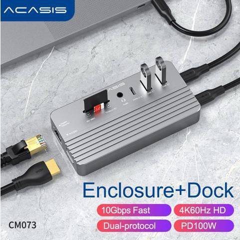 External storage Acasis Swappable Speed SSD Storage 10-In-1 Hub