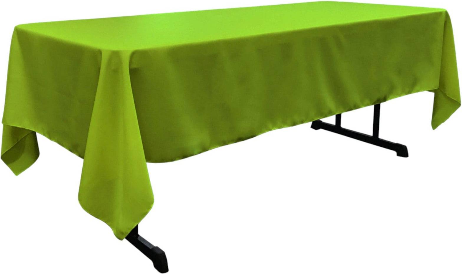 SlickBlue Rectangular Poplin Serged Edge Tablecloth Green