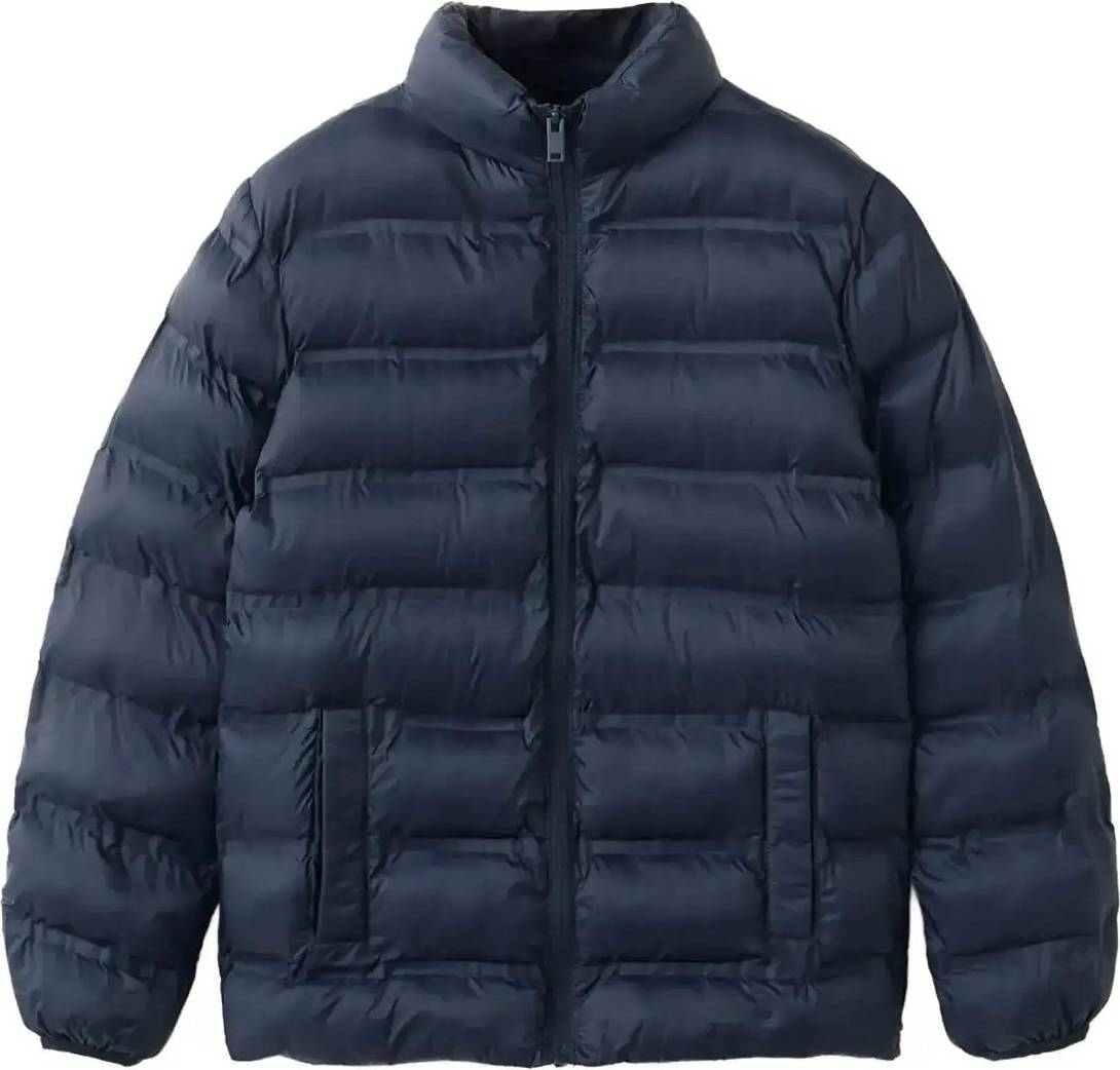 Mango Quilted Jacket - Navy