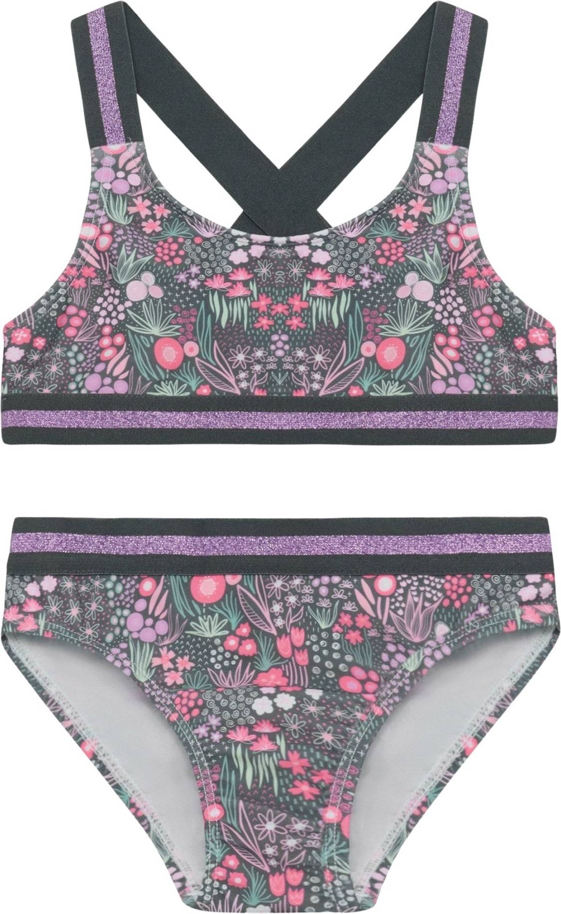 Color Kids Bikini Contrast Straps - Multi/Patterned