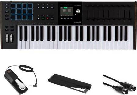 Arturia KeyLab 49 mk3 Black USB MIDI Keyboard Controller Bundle