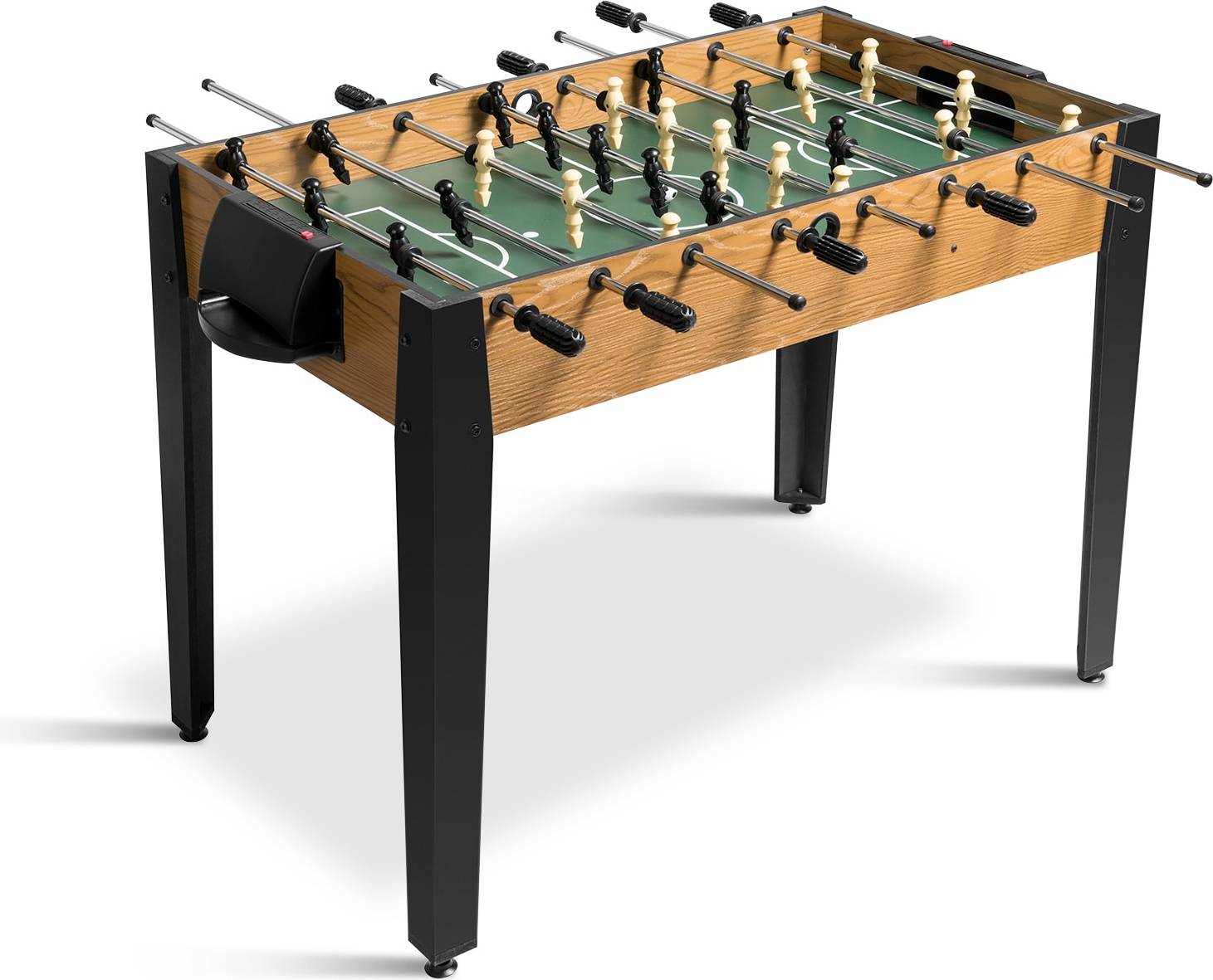 Foosball SlickBlue Rectangular Brown Foosball Table
