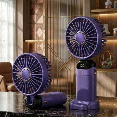 B&Q Portable Rechargeable Handheld Fan