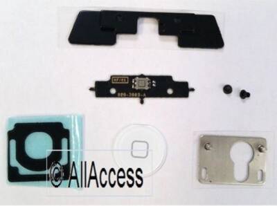 Home Button Inner 5 Parts Set White