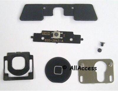 Home Button Inner 5 Parts Set Black