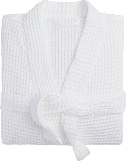 Parachute Gender Inclusive Waffle Robe Medium White