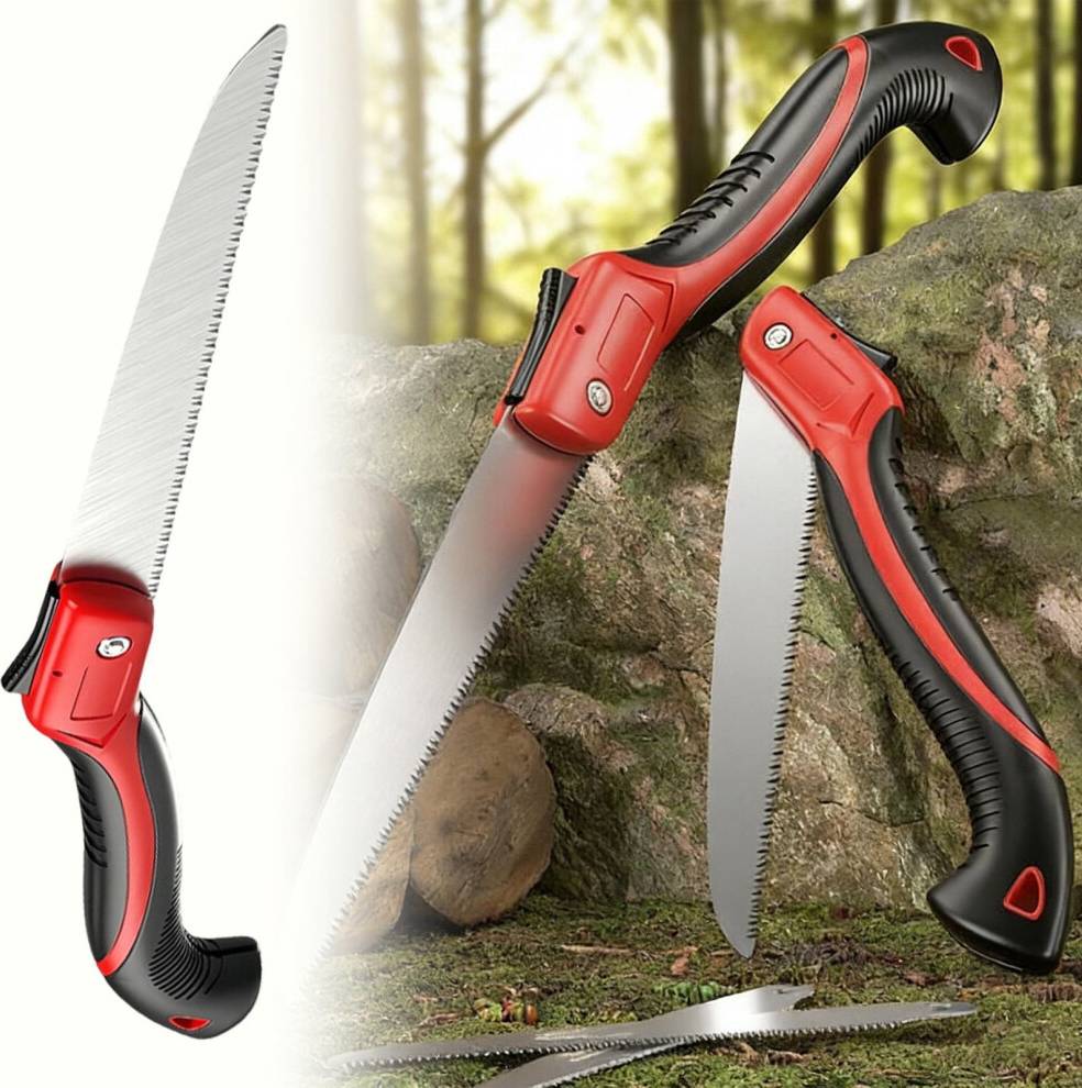 7-Inch Folding Pruning Saw Triple-Cut Razor