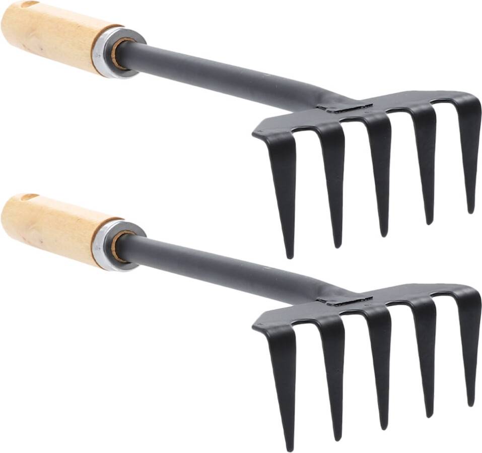 2Pcs Gardening Rake Small Hand Rake