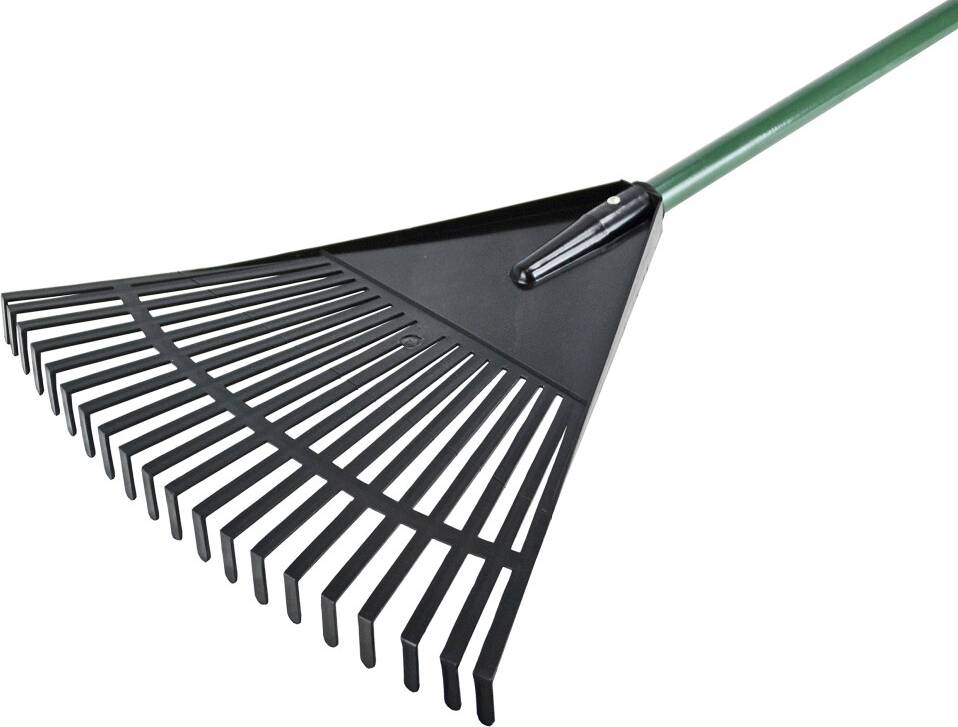 Faithfull Essentials Plastic Leaf Rake Blue