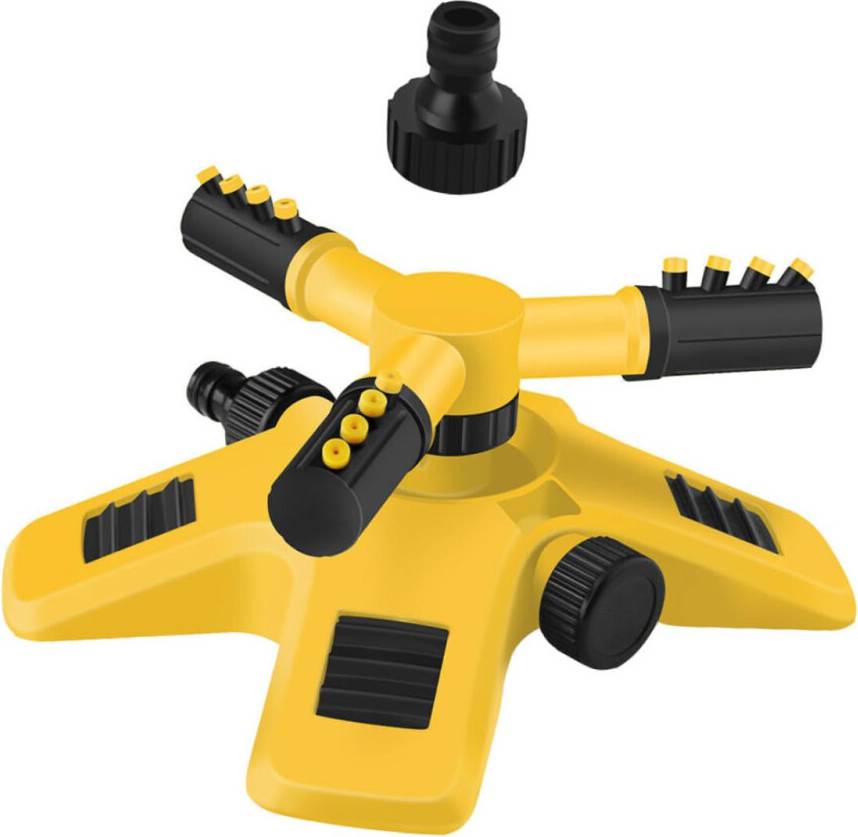 2pcs Garden Sprinkler Automatic 360 Rotating Lawn Watering System