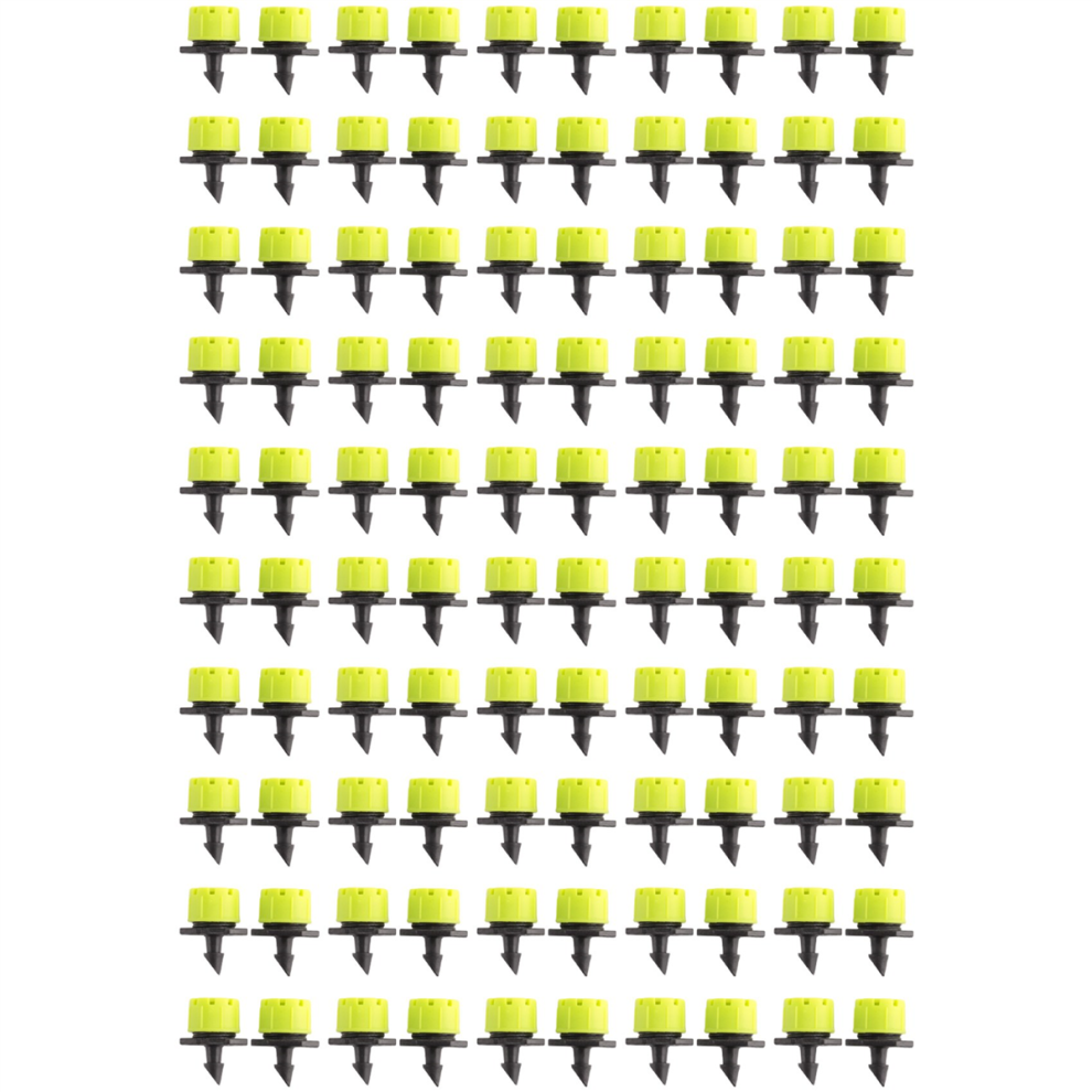 100Pcs 1/4 Inch Adjustable Drip Irrigation System