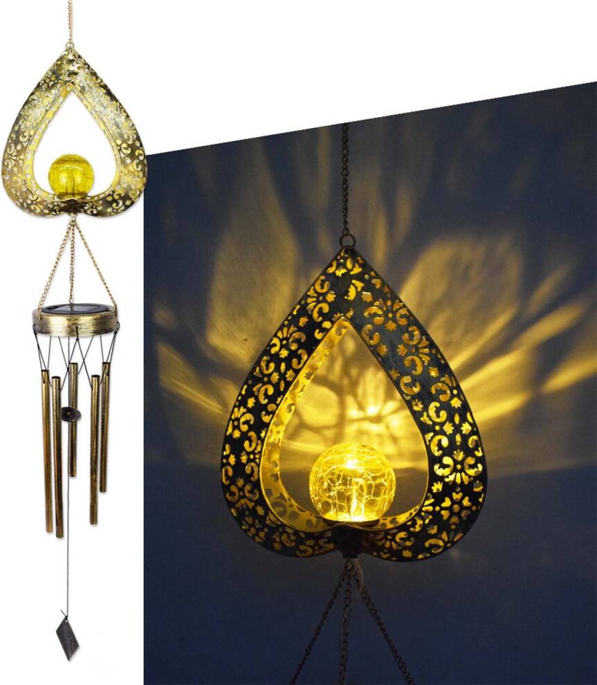 Multicolor Solar Wind Chimes Set