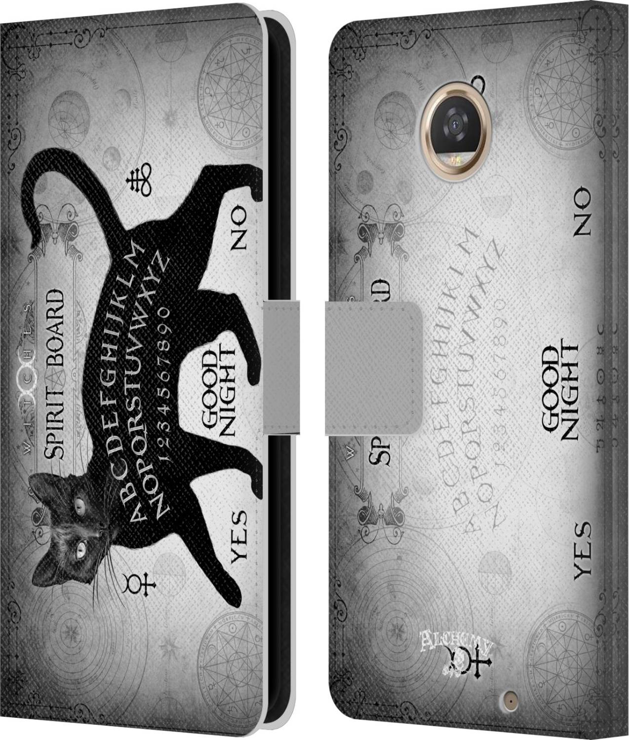 Alchemy Gothic Cats Leather Wallet Case