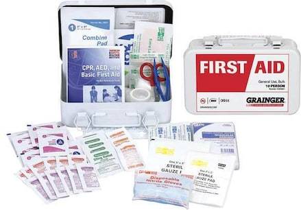 First Aid Only Kit Housing Metal 77 Components
