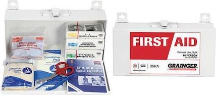 First Aid Only Kit Housing Metal 76 Components