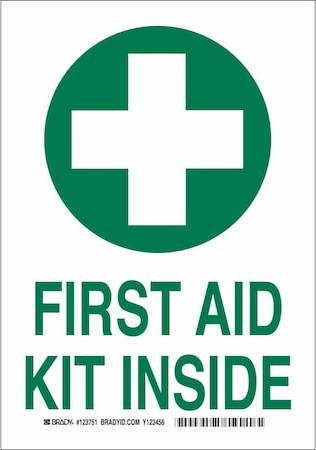 Brady First Aid Kit Inside Rectangle Polyester