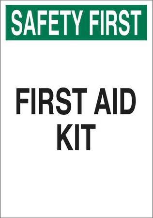 Brady First Aid Kit Rectangle Plastic