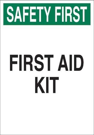 Brady First Aid Kit Rectangle Polyester