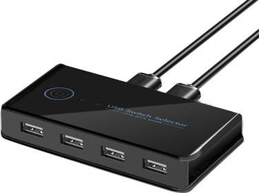 Sodial Usb Kvm Shared Switcher 2 In 4 Out