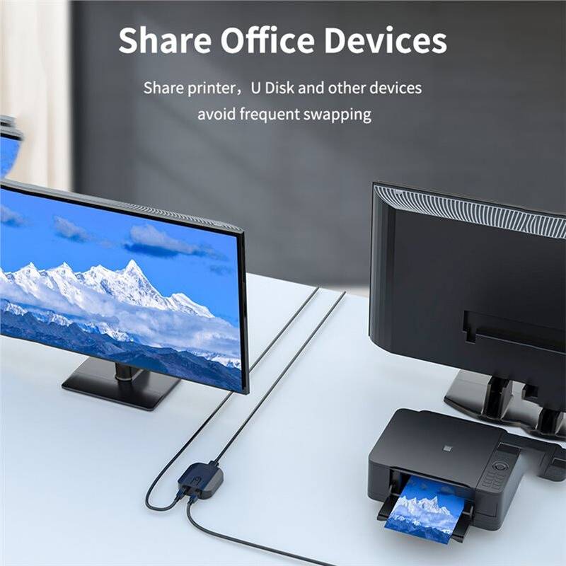 Usb sharing switch usb 2X1 KVM Box Selector Dual USB Sharing Keyboard