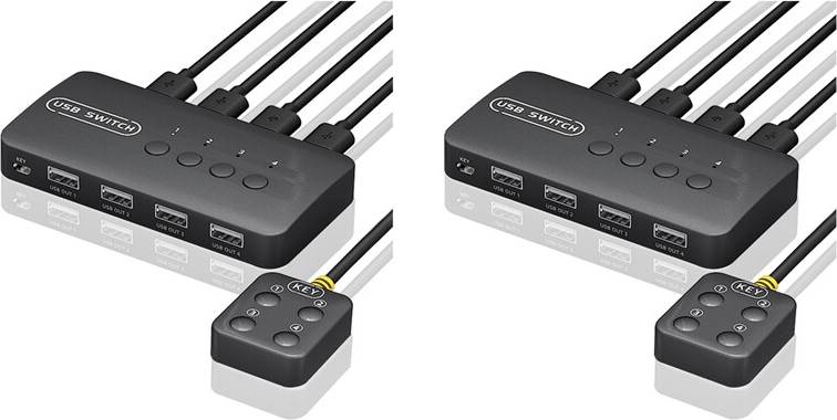 Tlily KVM Switch USB Shared Controller Adapter