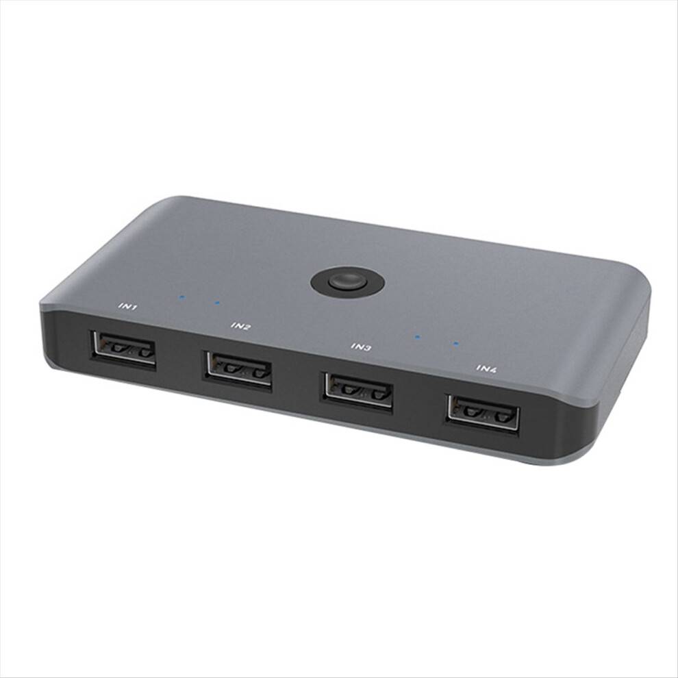 Melitt 4 In Out USB 2.0 KVM Switch Adapter